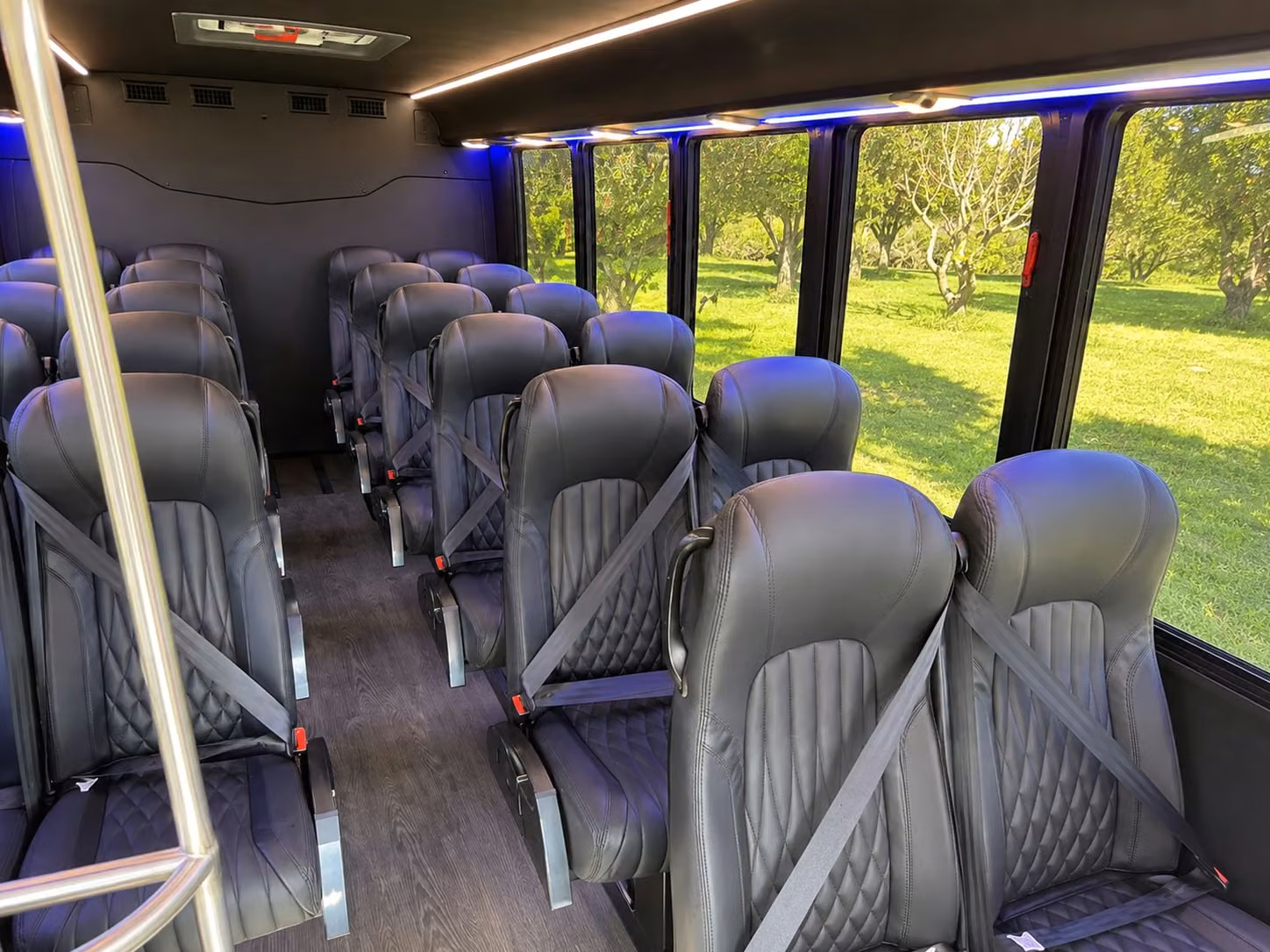 15 passenger minibus inside