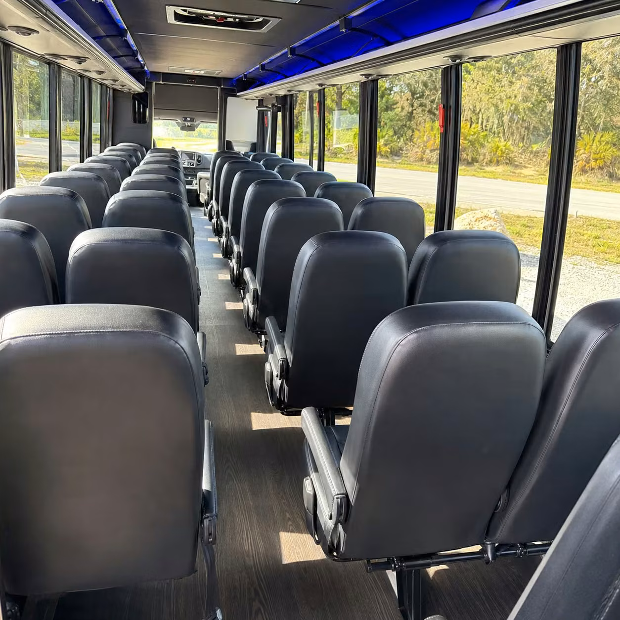 25 passenger minibus interior