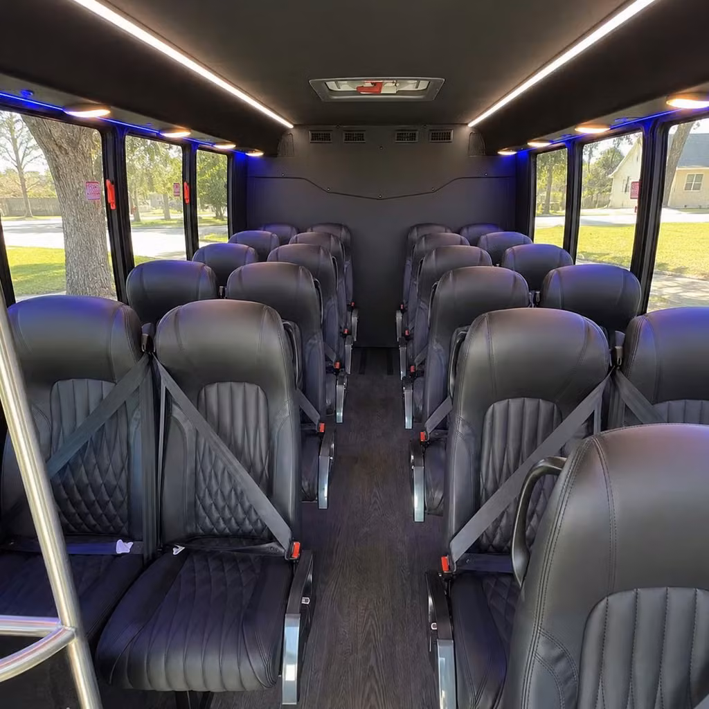 30 passenger minibus inside